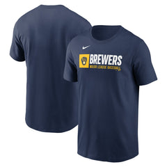 Milwaukee Brewers Team Block T-Shirt Navy
