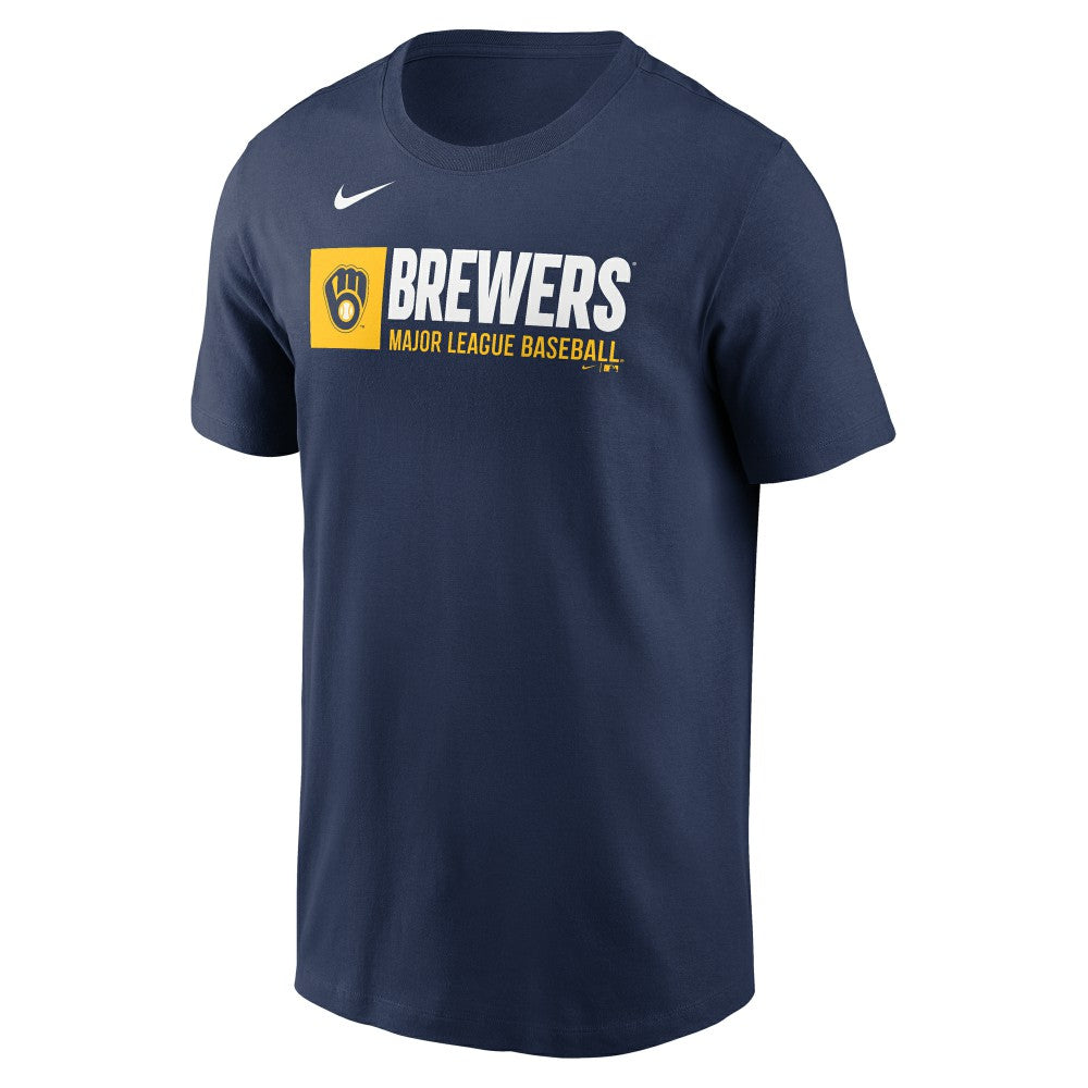 Milwaukee Brewers Team Block T-Shirt Navy