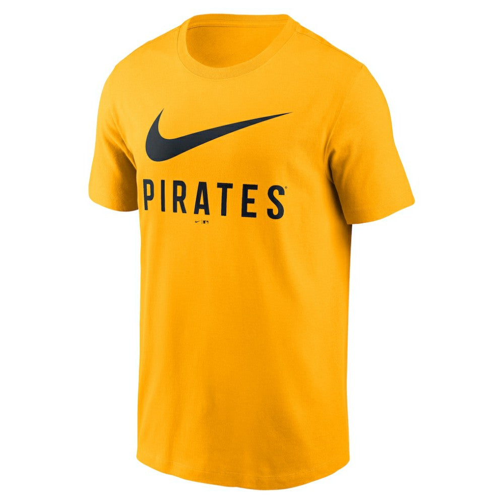 Pittsburgh Pirates Swoosh T-Shirt Gold