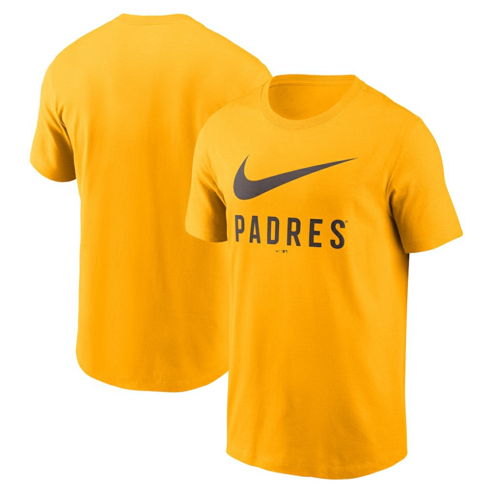 San Diego Padres Swoosh T-Shirt Gold