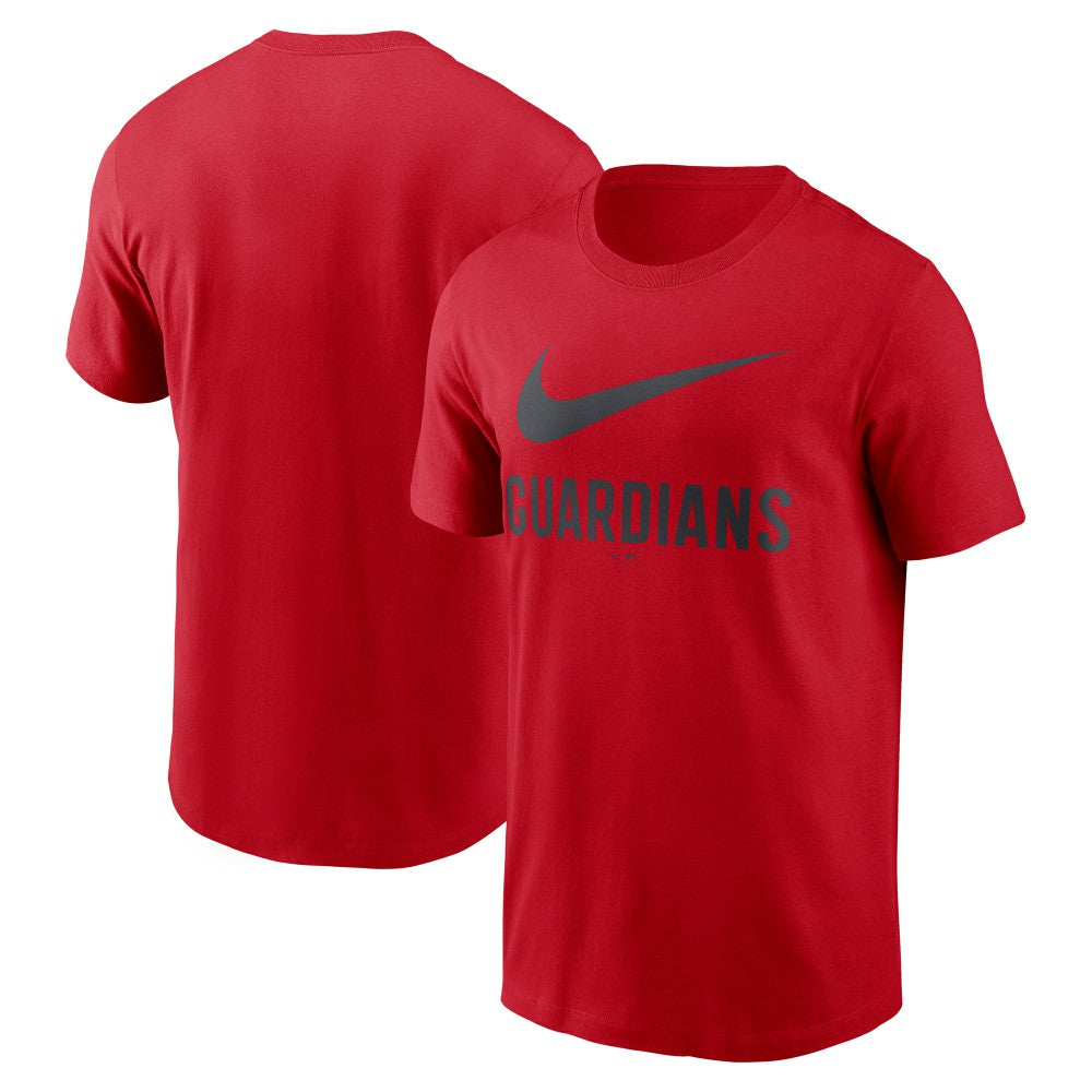 Cleveland Guardians Swoosh T-Shirt Red