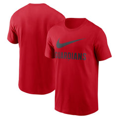 Cleveland Guardians Swoosh T-Shirt Red