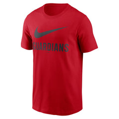 Cleveland Guardians Swoosh T-Shirt Red