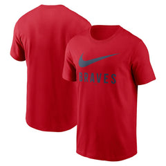 Atlanta Braves Swoosh T-Shirt Red