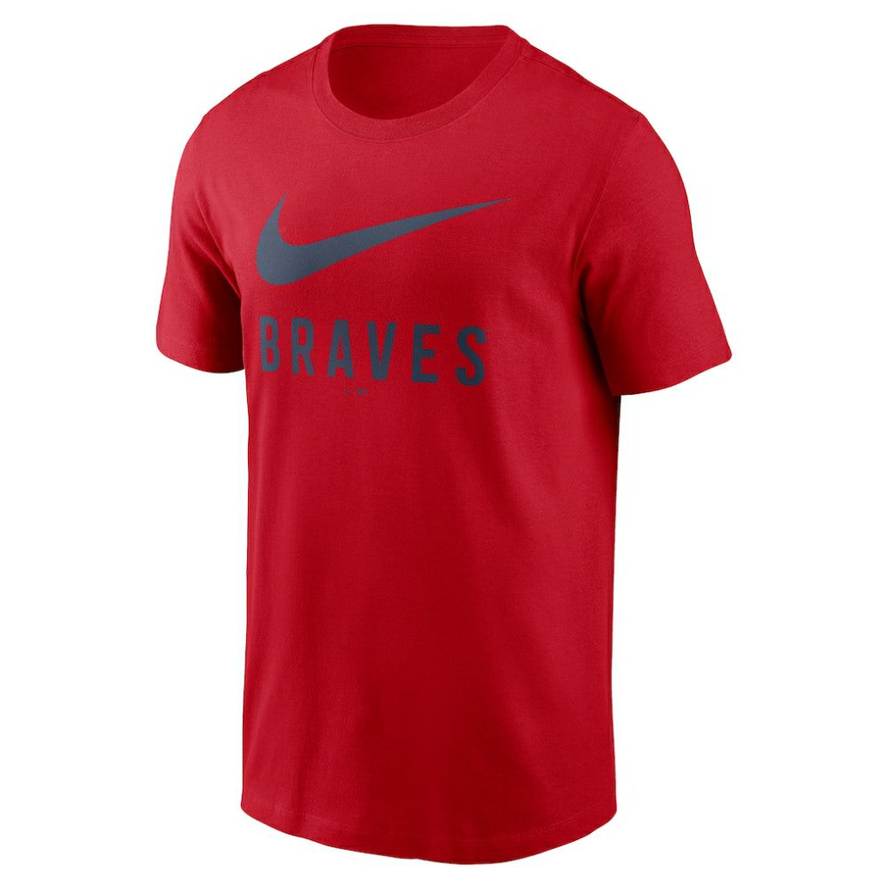 Atlanta Braves Swoosh T-Shirt Red