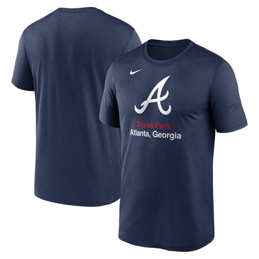 Atlanta Braves Stadium Legend Performance T-Shirt Navy