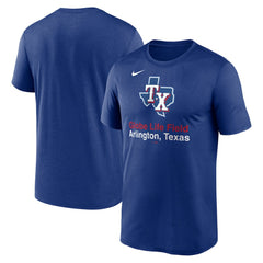 Texas Rangers Stadium Legend Performance T-Shirt Royal
