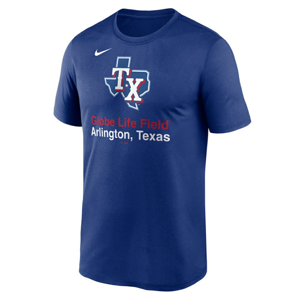 Texas Rangers Stadium Legend Performance T-Shirt Royal
