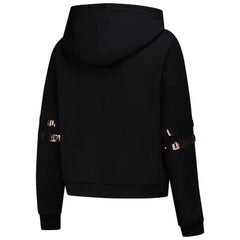 Cleveland Browns Cuce Women's Cropped Sequins Pullover Hoodie - Black discount