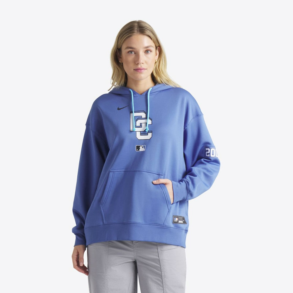 Washington Nationals Women's 2025 City Connect Authentic Collection Therma-FIT Hoodie Blue