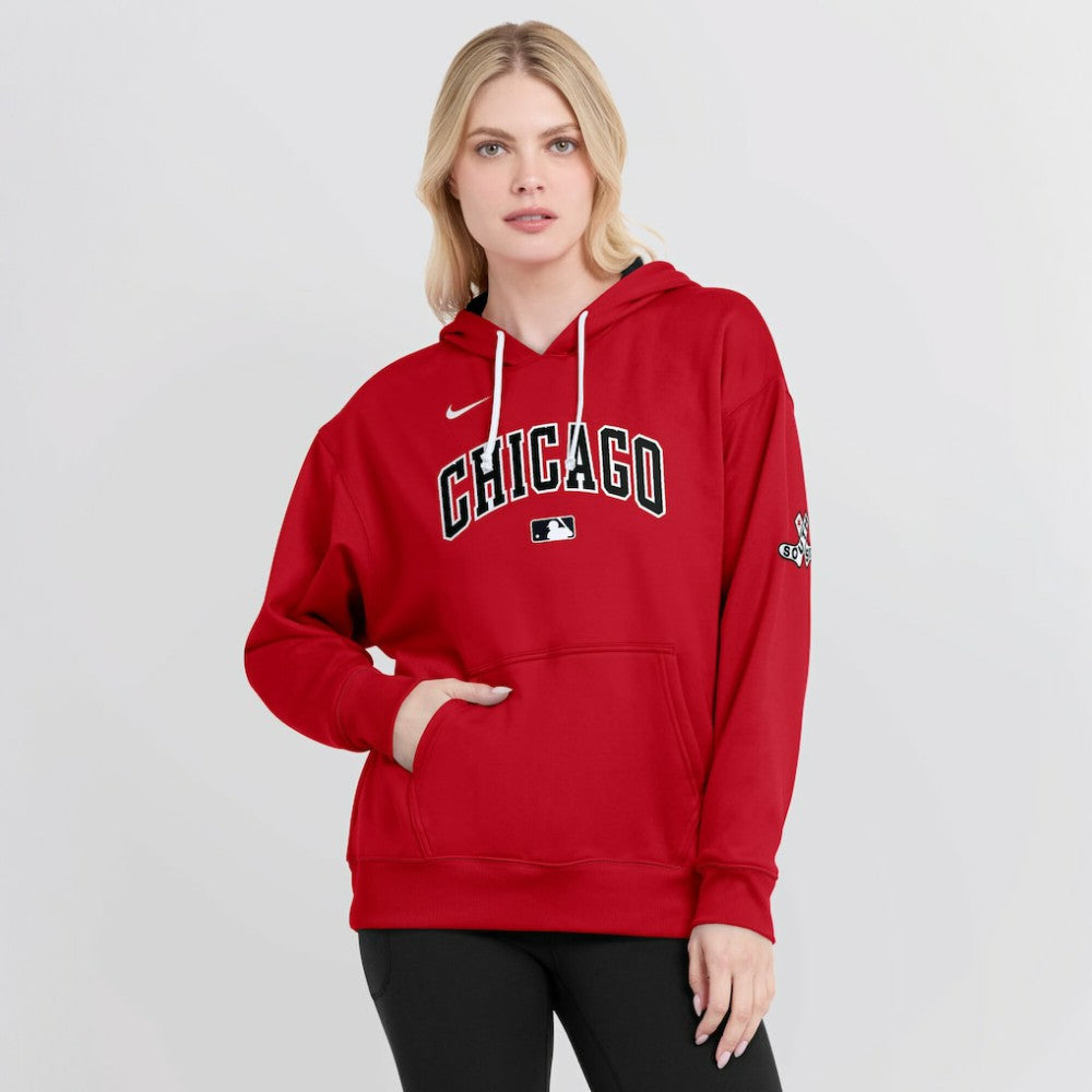 Chicago White Sox Women's 2025 City Connect Authentic Collection Therma-FIT Hoodie Red