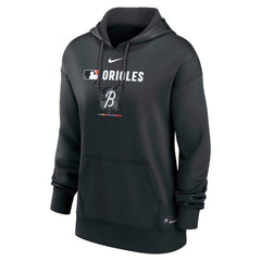 Baltimore Orioles Women's City Connect Authentic Collection Therma-FIT Hoodie Black