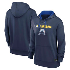 Minnesota Twins Women's City Connect Authentic Collection Therma-FIT Hoodie Navy