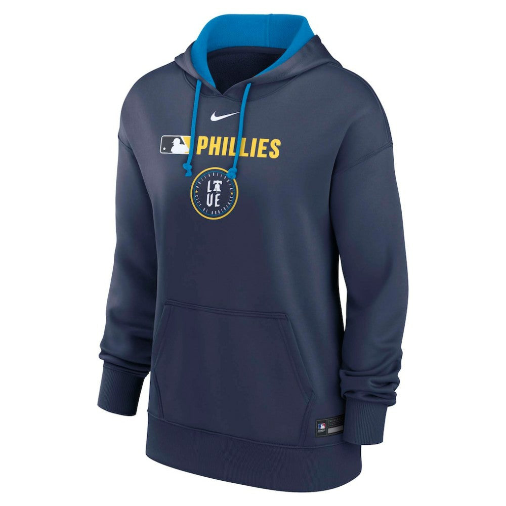 Philadelphia Phillies Women's City Connect Authentic Collection Therma-FIT Hoodie Navy