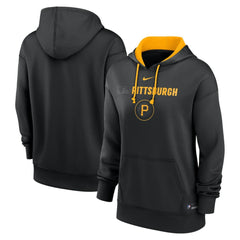 Pittsburgh Pirates Women's City Connect Authentic Collection Therma-FIT Hoodie Black
