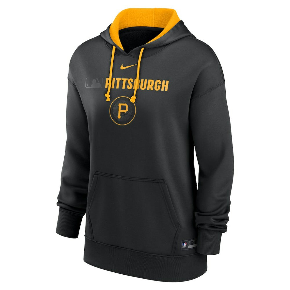 Pittsburgh Pirates Women's City Connect Authentic Collection Therma-FIT Hoodie Black