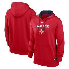 St. Louis Cardinals Women's City Connect Authentic Collection Therma-FIT Hoodie Red
