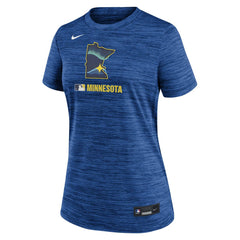 Minnesota Twins Women's Authentic Collection City Connect Velocity Dri-FIT T-Shirt Royal