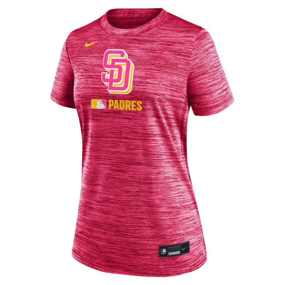 San Diego Padres Women's Authentic Collection City Connect Velocity Dri-FIT T-Shirt Pink