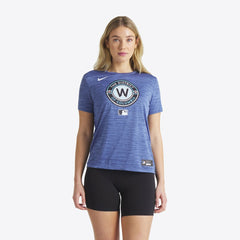 Washington Nationals Women's 2025 City Connect Authentic Collection Velocity Dri-FIT T-Shirt Gray