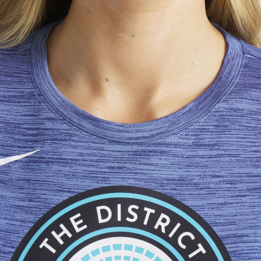 Washington Nationals Women's 2025 City Connect Authentic Collection Velocity Dri-FIT T-Shirt Gray