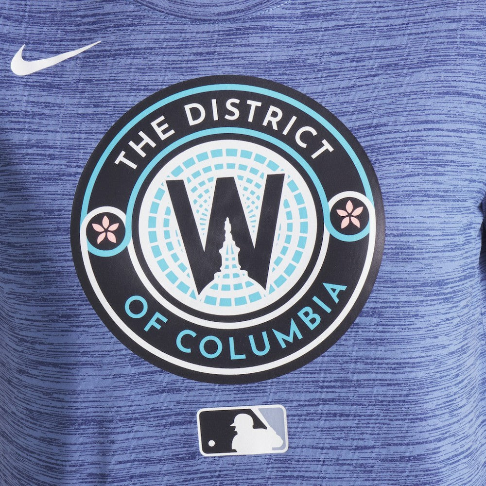 Washington Nationals Women's 2025 City Connect Authentic Collection Velocity Dri-FIT T-Shirt Gray