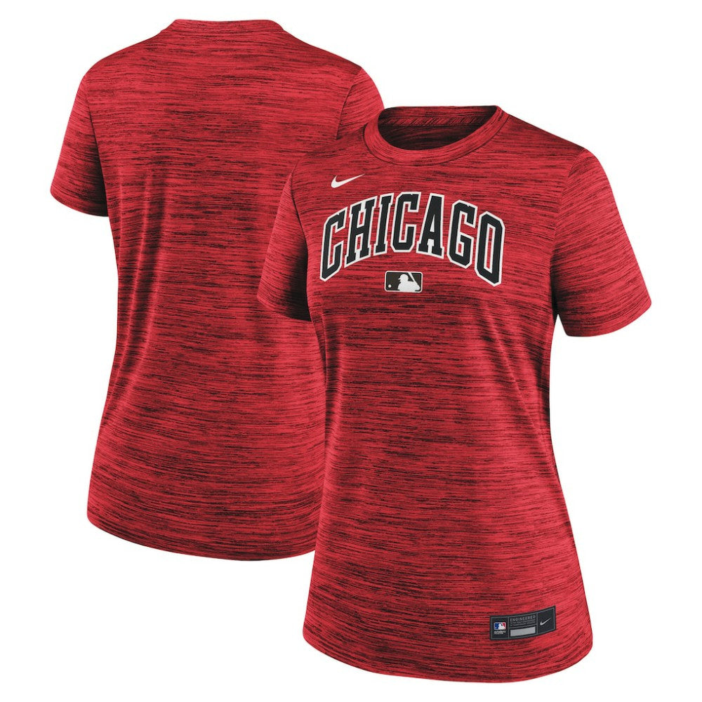Chicago White Sox Women's 2025 City Connect Authentic Collection Velocity Dri-FIT T-Shirt Red