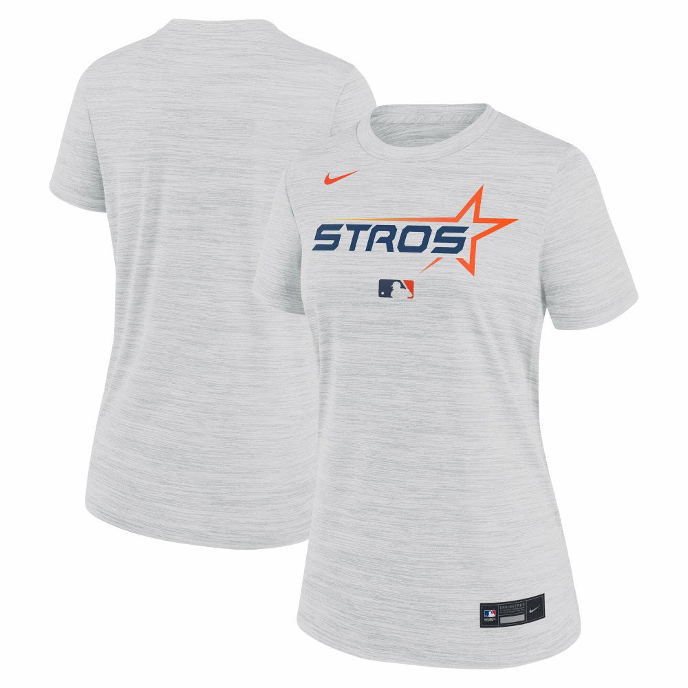 Houston Astros Women's 2025 City Connect Authentic Collection Velocity Dri-FIT T-Shirt White