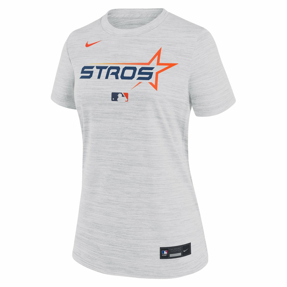 Houston Astros Women's 2025 City Connect Authentic Collection Velocity Dri-FIT T-Shirt White