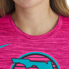 Miami Marlins Women's 2025 City Connect Authentic Collection Velocity Dri-FIT T-Shirt Pink