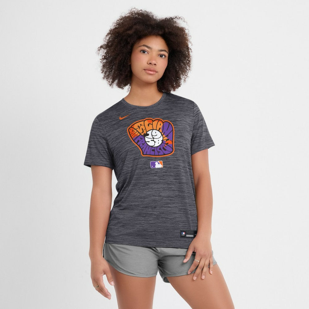 San Francisco Giants Women's 2025 City Connect Authentic Collection Velocity Dri-FIT T-Shirt Black