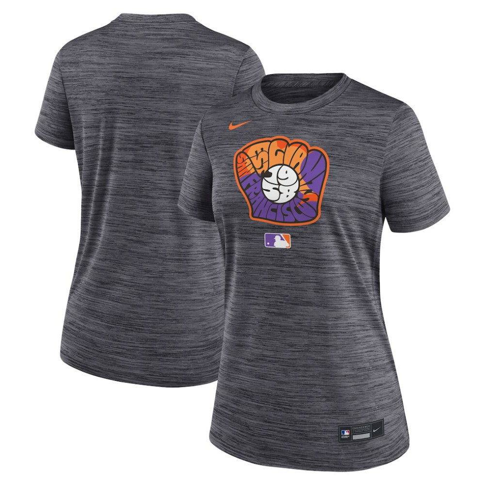 San Francisco Giants Women's 2025 City Connect Authentic Collection Velocity Dri-FIT T-Shirt Black