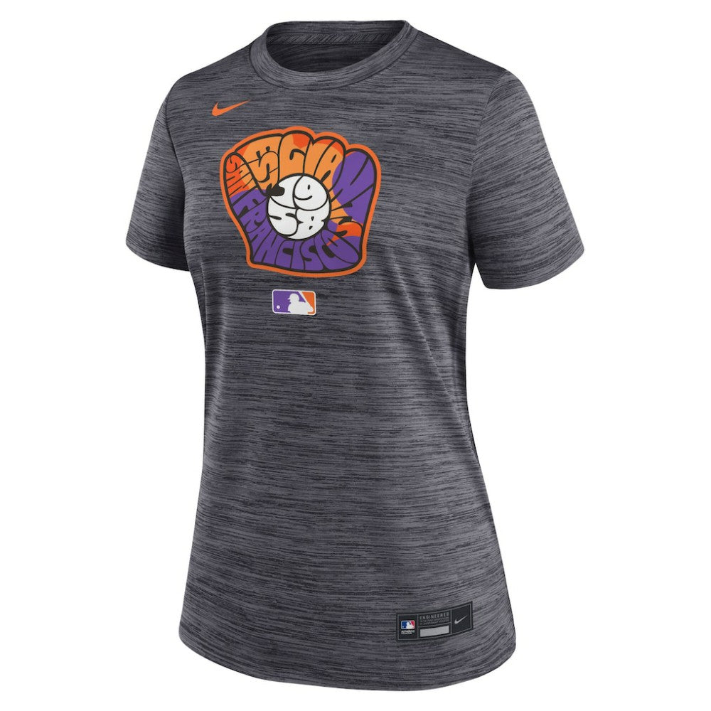 San Francisco Giants Women's 2025 City Connect Authentic Collection Velocity Dri-FIT T-Shirt Black