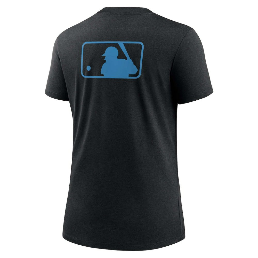 Miami Marlins Women's Authentic Collection Early Work Tri-Blend T-Shirt Black