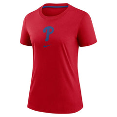 Philadelphia Phillies Women's Authentic Collection Early Work Tri-Blend T-Shirt Red
