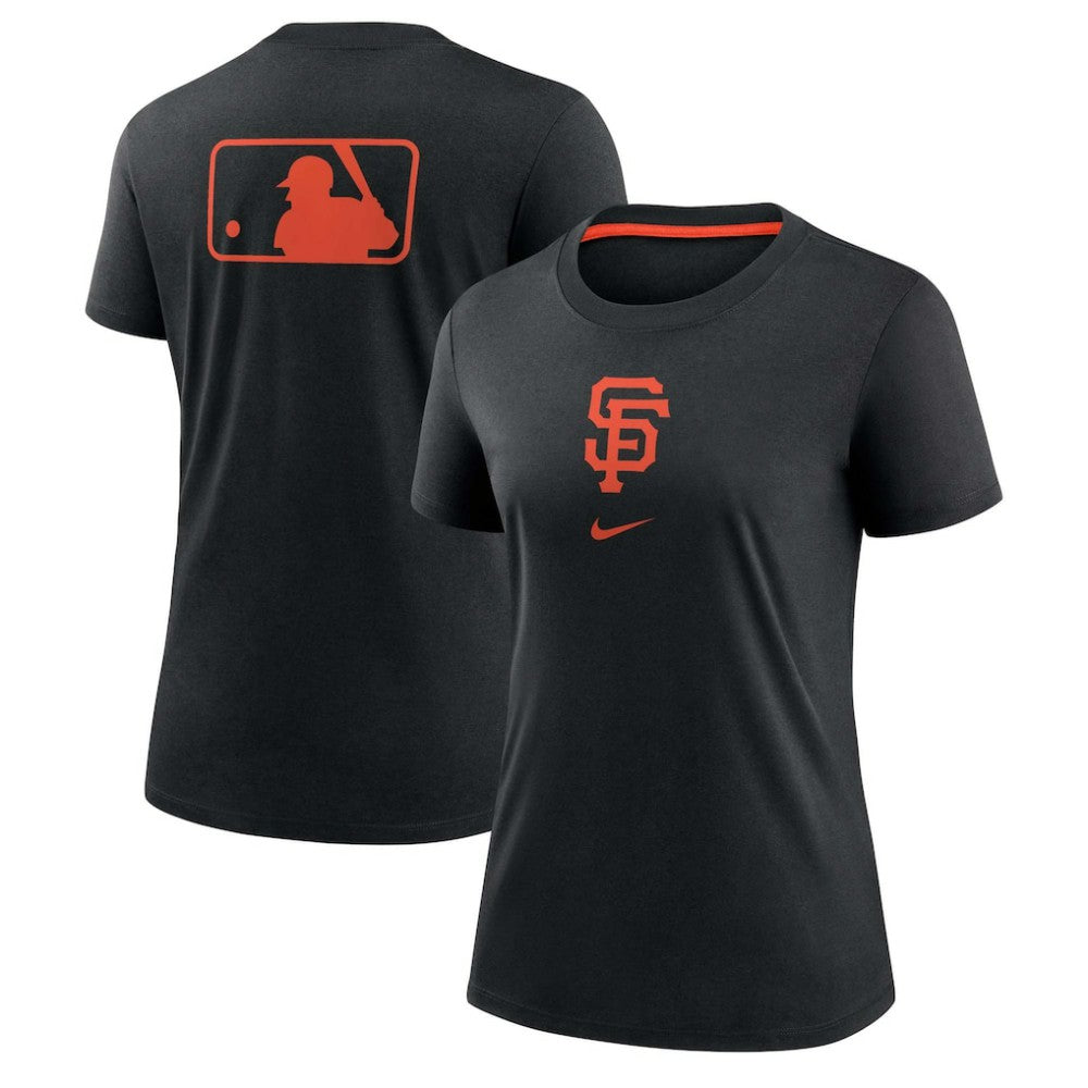 San Francisco Giants Women's Authentic Collection Early Work Tri-Blend T-Shirt Black