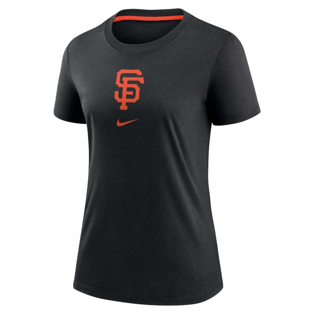 San Francisco Giants Women's Authentic Collection Early Work Tri-Blend T-Shirt Black