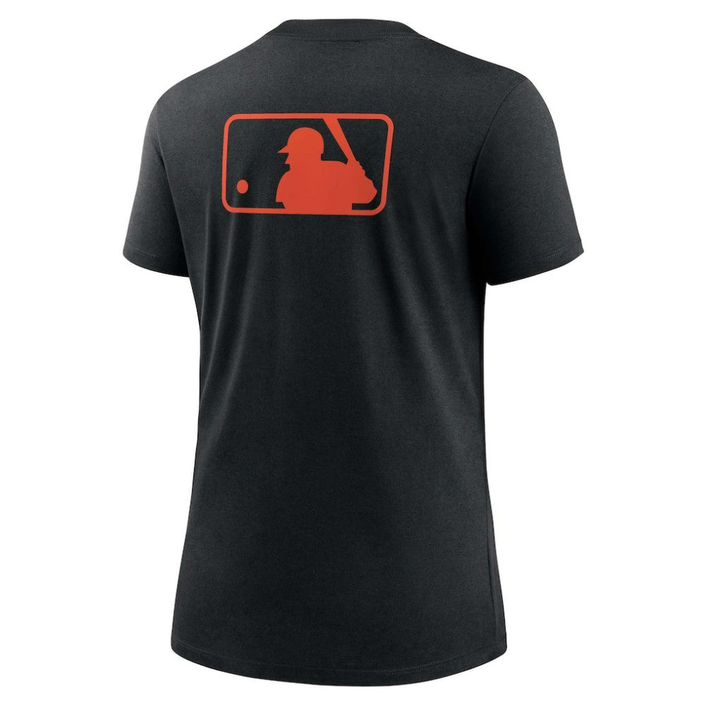 San Francisco Giants Women's Authentic Collection Early Work Tri-Blend T-Shirt Black