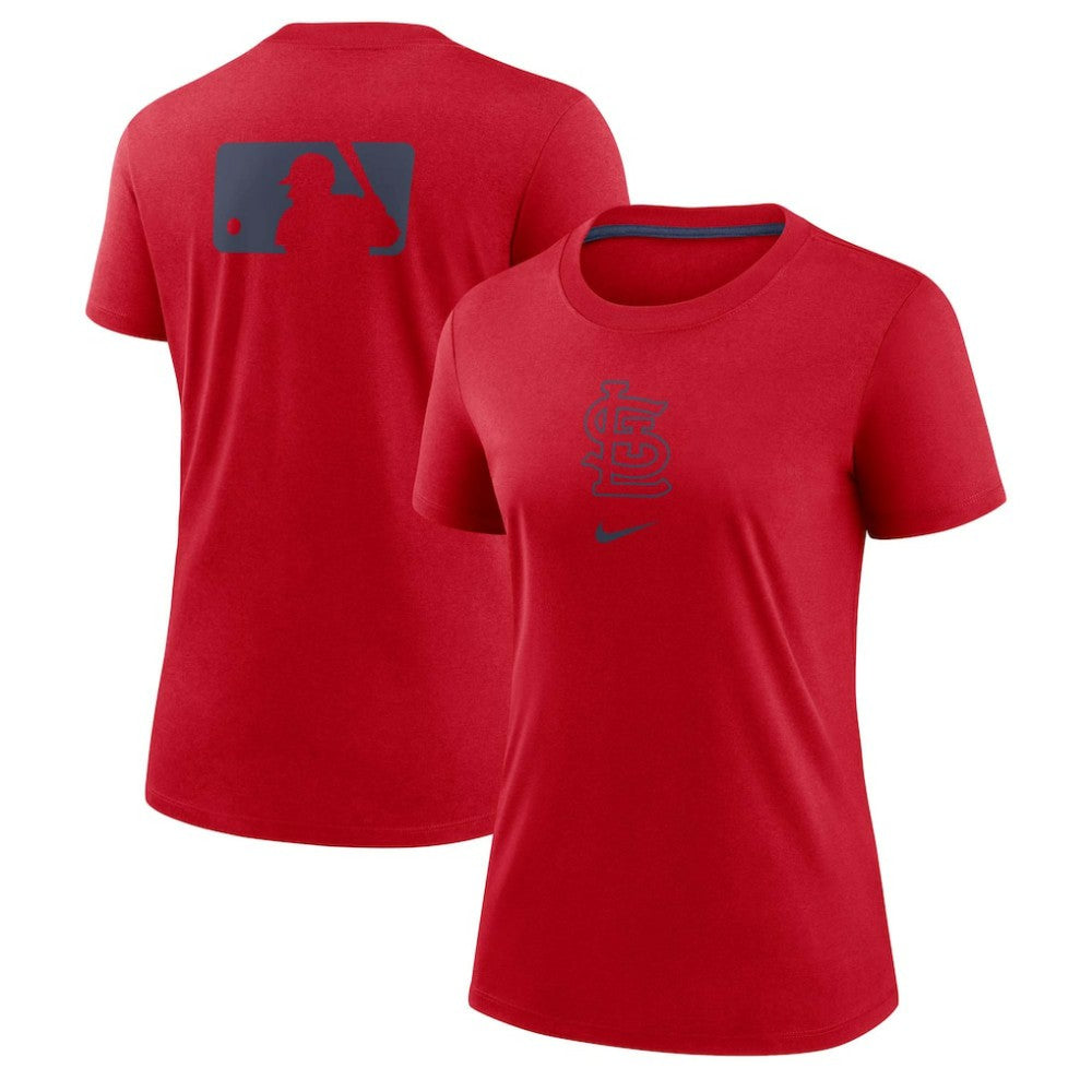 St. Louis Cardinals Women's Authentic Collection Early Work Tri-Blend T-Shirt Red
