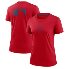 St. Louis Cardinals Women's Authentic Collection Early Work Tri-Blend T-Shirt Red