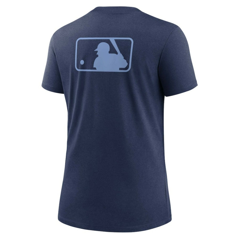 Tampa Bay Rays Women's Authentic Collection Early Work Tri-Blend T-Shirt Navy