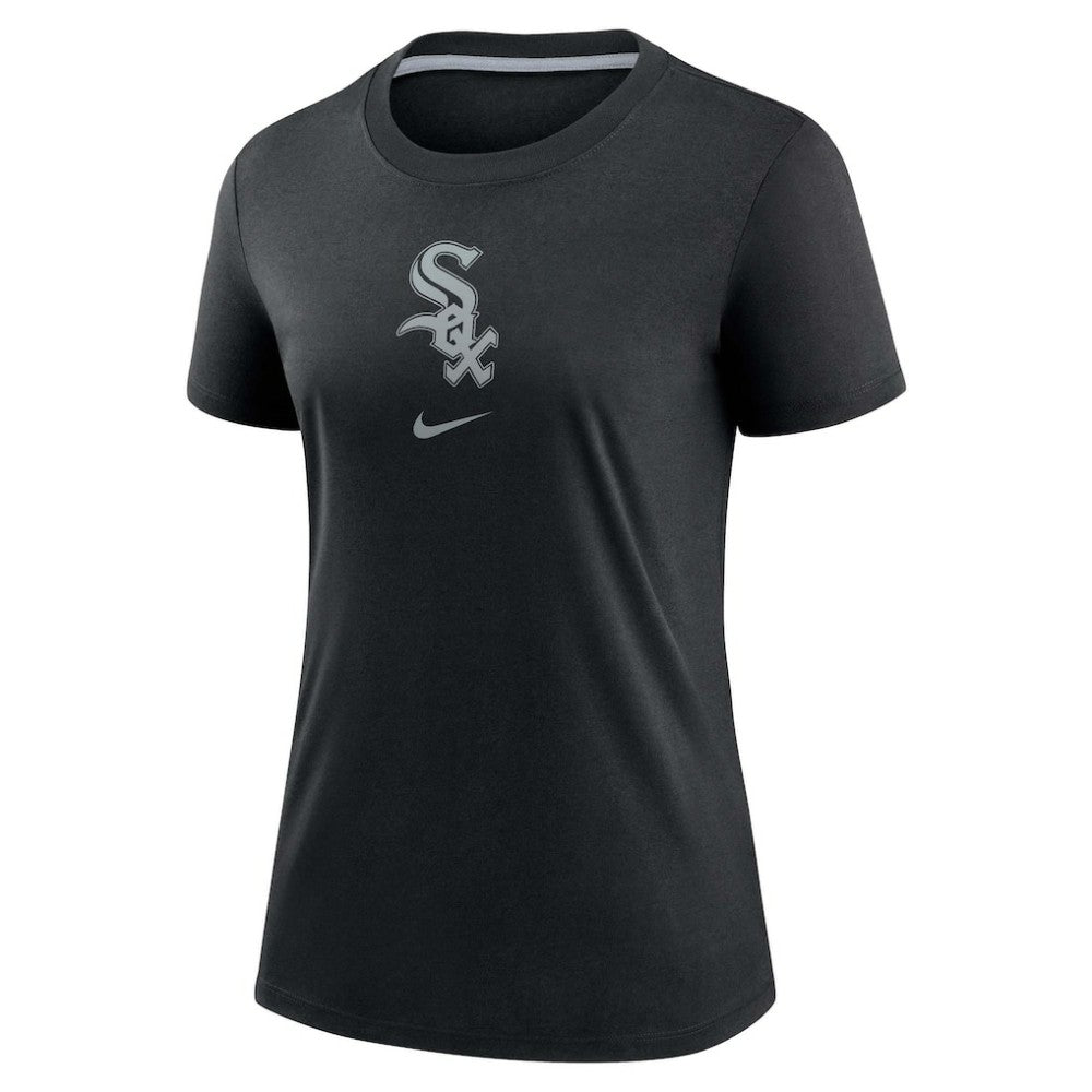 Chicago White Sox Women's Authentic Collection Early Work Tri-Blend T-Shirt Black