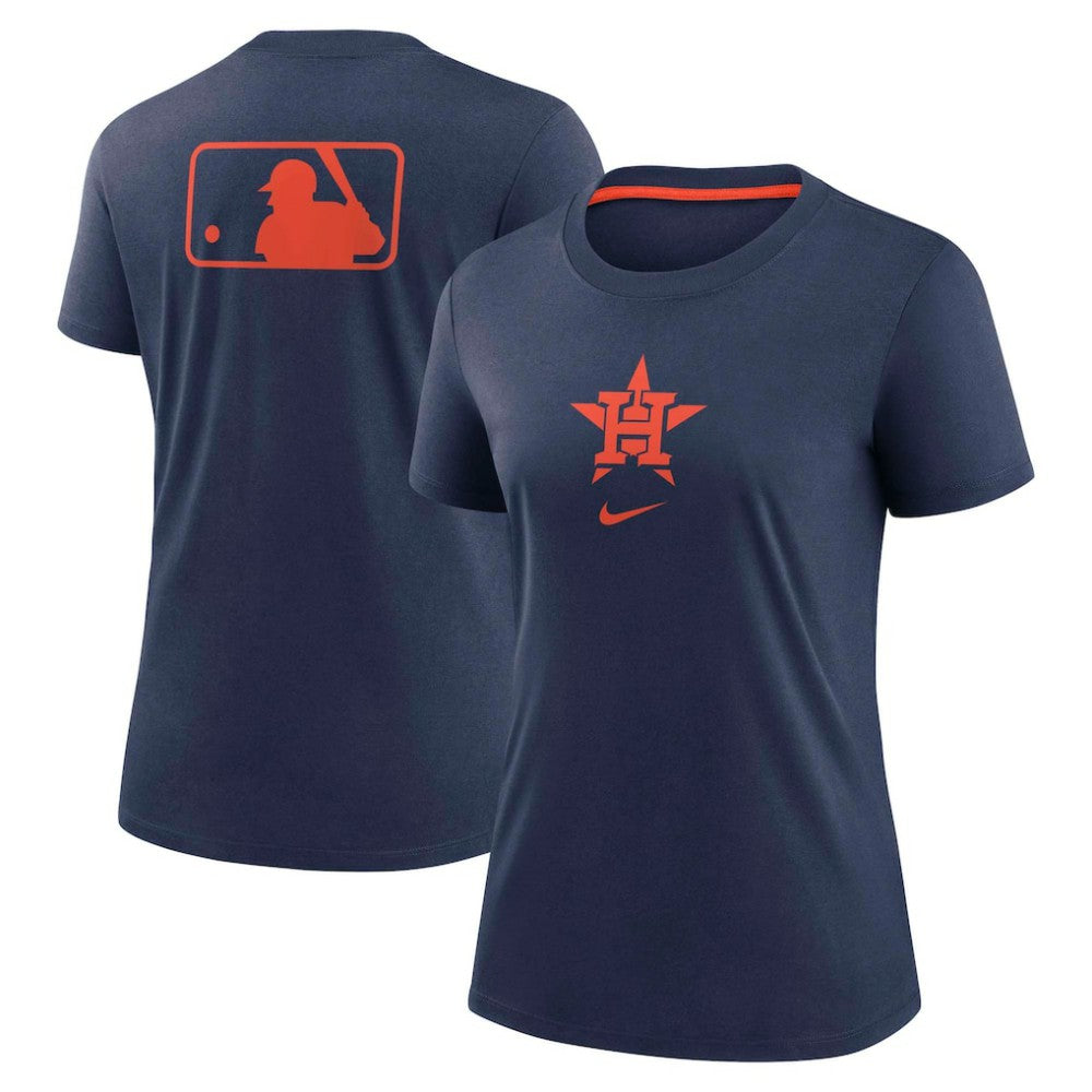 Houston Astros Women's Authentic Collection Early Work Tri-Blend T-Shirt Navy