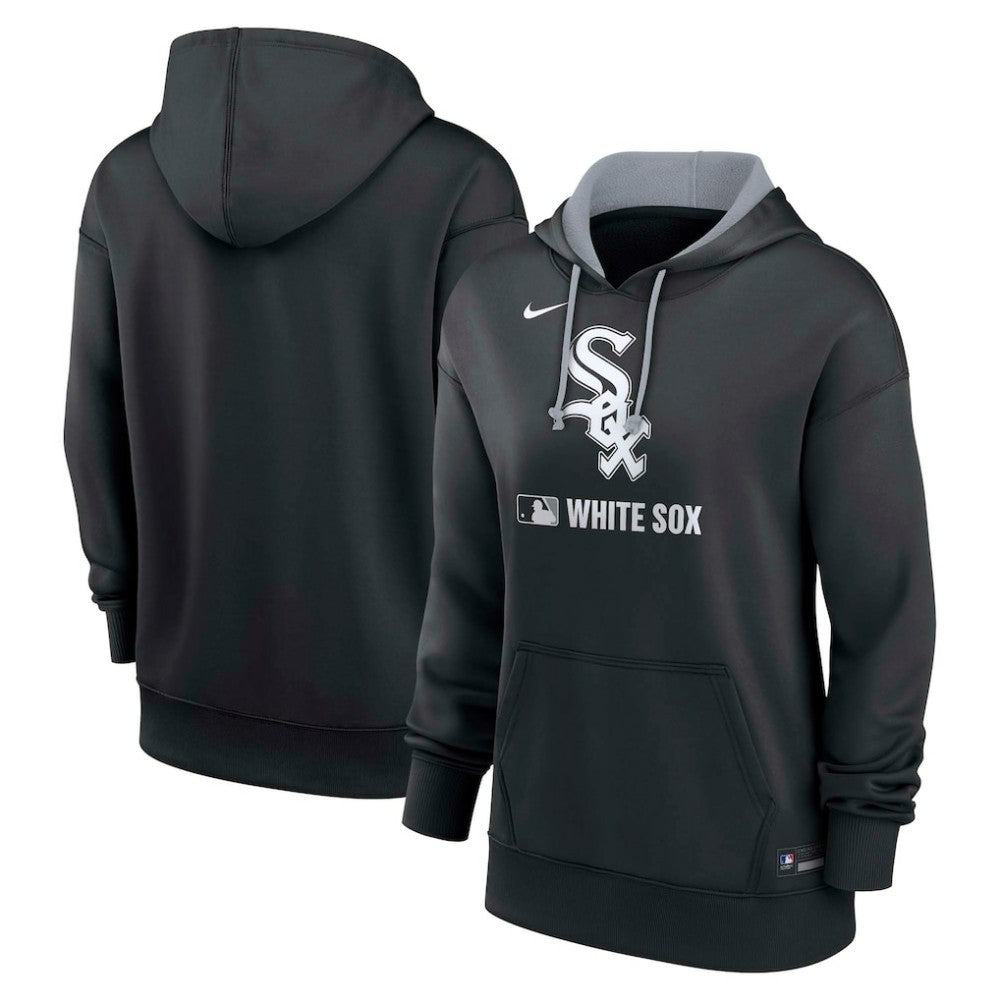 Chicago White Sox Women's Authentic Collection Therma-FIT Hoodie Black