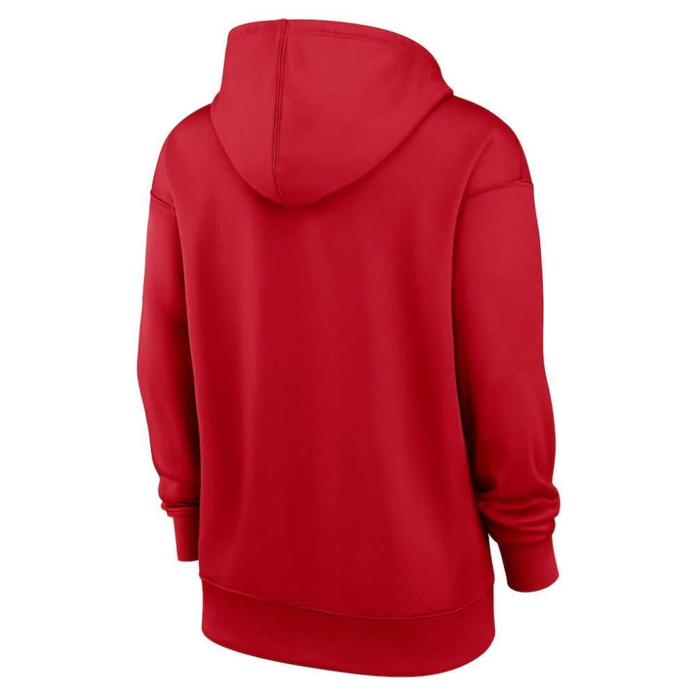 Washington Nationals Women's Authentic Collection Therma-FIT Hoodie Red