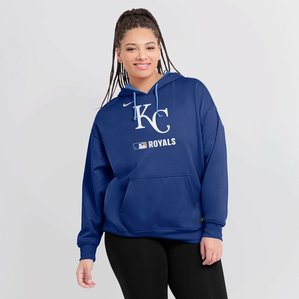 Kansas City Royals Women's Authentic Collection Therma-FIT Hoodie Royal