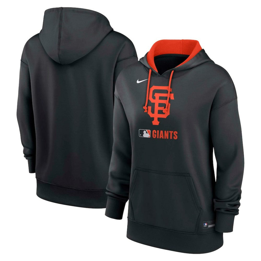 San Francisco Giants Women's Authentic Collection Therma-FIT Hoodie Black