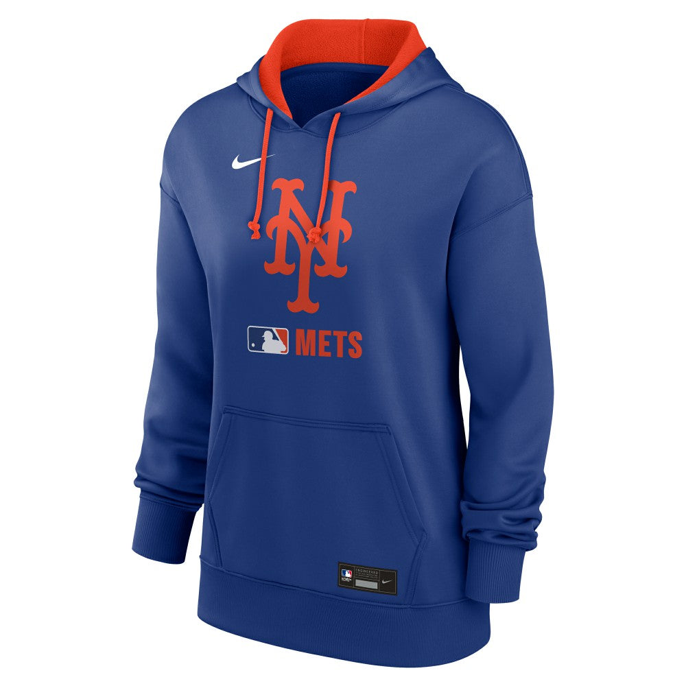 New York Mets Women's Authentic Collection Therma-FIT Hoodie Royal