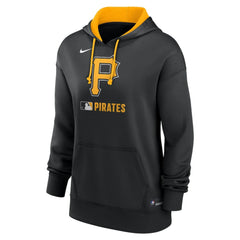 Pittsburgh Pirates Women's Authentic Collection Therma-FIT Hoodie Black