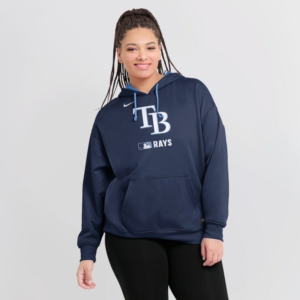 Tampa Bay Rays Women's Authentic Collection Therma-FIT Hoodie Navy